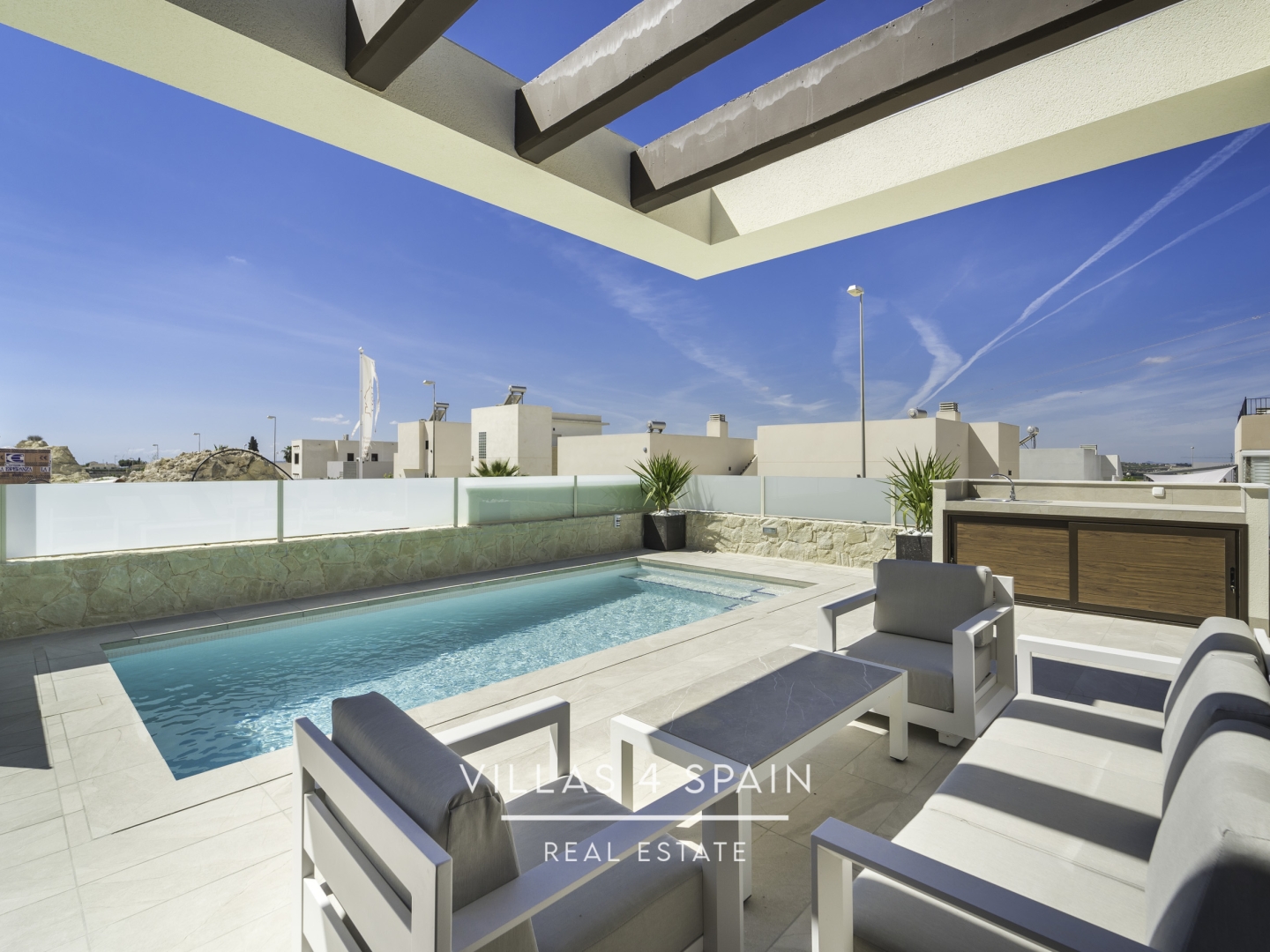 Resale - 3 Bedroom Bungalow with Private Pool and Roof Terrace - azahar model - c.costa brava - Alicante Resale - 3 Bedroom Bungalow with Private Pool and Roof Terrace - azahar model - c.costa brava - Alicante