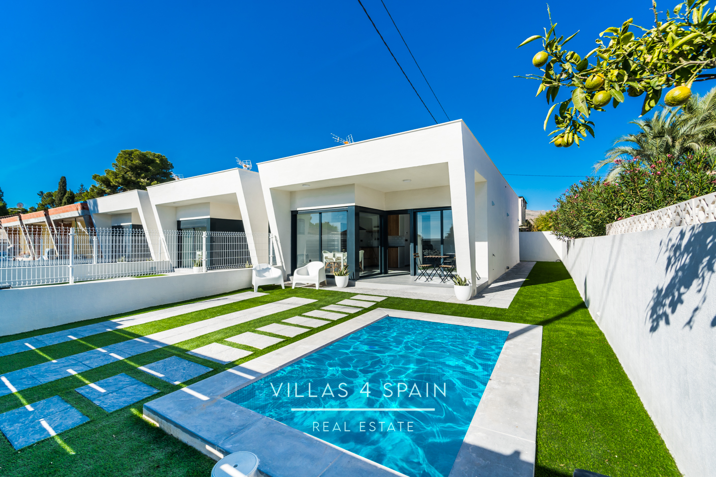 Resale - 2023.Build 2 Bedroom 2 Bathroom Villa with Private Pool and parking - av. de la libertad - Murcia Resale - 2023.Build 2 Bedroom 2 Bathroom Villa with Private Pool and parking - av. de la libertad - Murcia