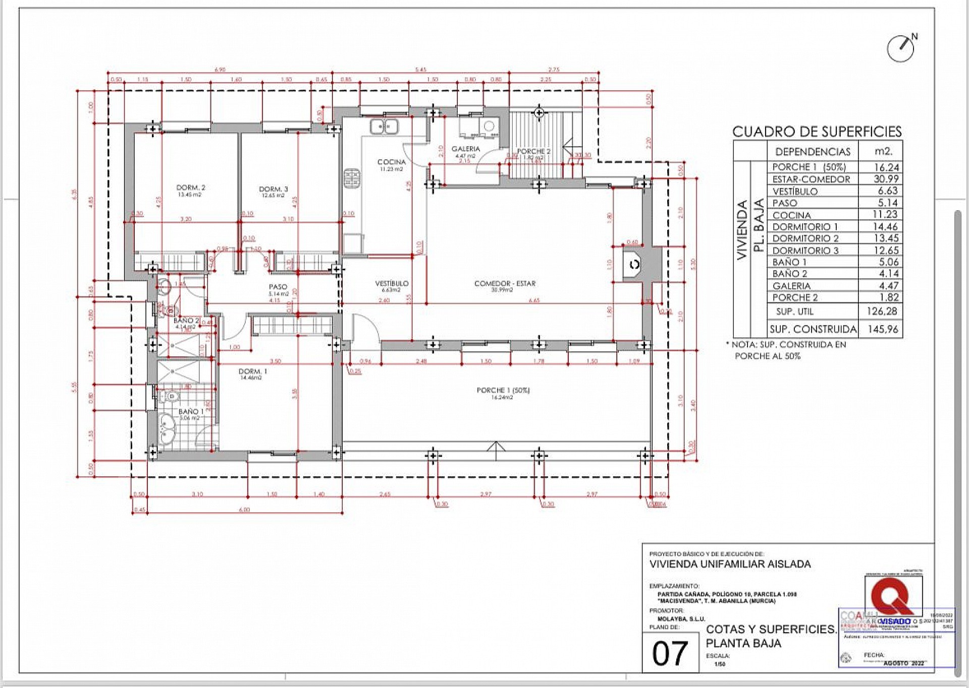 Resale - 3 Bedroom 2 Bathroom Villa in Canada del Trigo - - Murcia Resale - 3 Bedroom 2 Bathroom Villa in Canada del Trigo - - Murcia