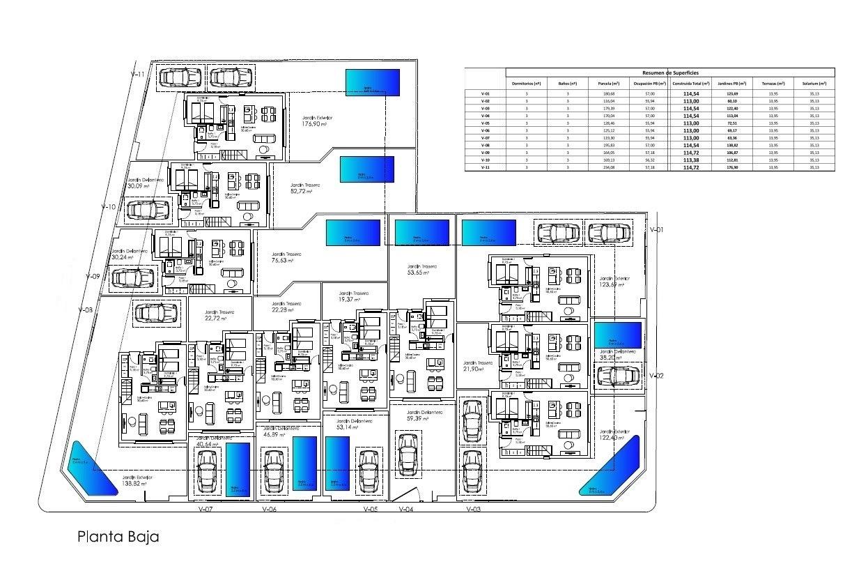 New Build - 3 Bedroom 3 Bathroom town house in San Javier - Santiago De La Ribera - Murcia New Build - 3 Bedroom 3 Bathroom town house in San Javier - Santiago De La Ribera - Murcia